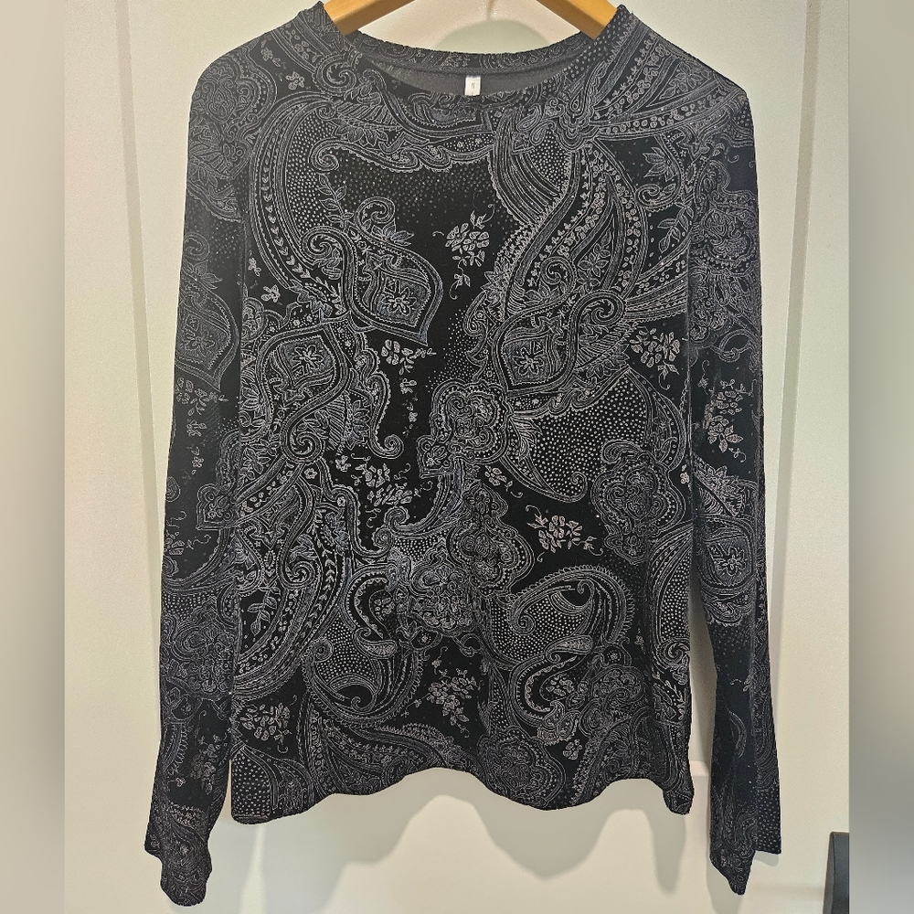 Velvet sparkly long sleeve